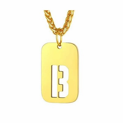 Findchic イニシャルネックレスb メンズ 18金 タグネックレス ペンダント ゴールド お洒落 スポーツ ヒップホップ ファッション 通販 Lineポイント最大get Lineショッピング