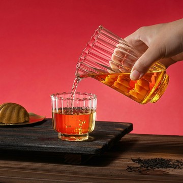 【畢業禮物】鴻運福器禮盒/ 玻璃茶具&蜜香紅茶包 蜜香紅茶