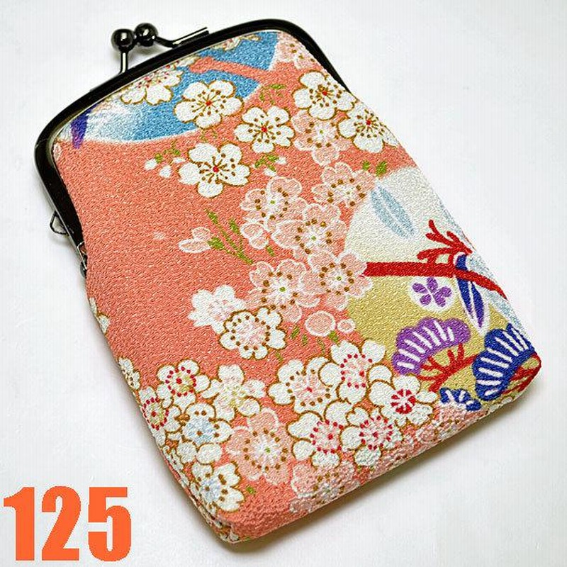 和柄がま口タバコケース ちりめん りんず メンズレディース おしゃれ小物入れコスメメイクポーチ 印鑑カードシガレットケースたばこ入れ 日本製ココラック 通販 Lineポイント最大get Lineショッピング