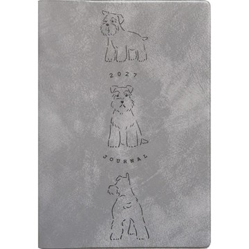 MATOKA 手帳 2027 2026 年 10 月開始 B6 月記事 全彩 Round Schnauzer