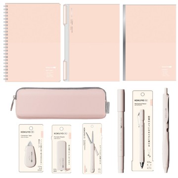 (限量)KOKUYO ME 2024春夏限定文具組-粉紅沙灘