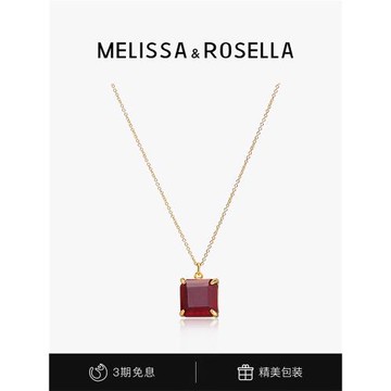 Melissa&Rosella 戚薇同款鋯石吊墜氣質項鏈鎖骨鏈簡約ins小眾