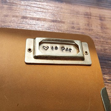 客製TN黃銅文具索引牌 標識牌 標識牌貼 銘牌貼 旅行者筆記本裝飾