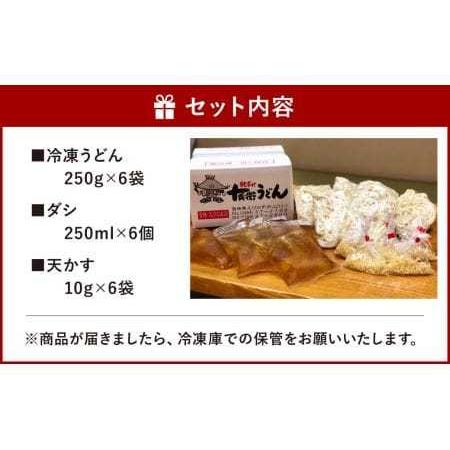 ふるさと納税 純手打ち 冷凍うどん 6人前 (冷凍うどん・かけうどんダシ・天かす付) 宮崎県えびの市