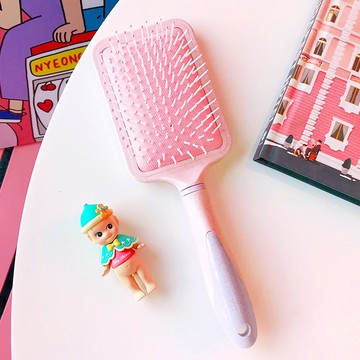 Baby童衣 可愛日韓系按摩梳子 少女粉色氣墊梳 防靜電長髮梳 美髮梳 11472