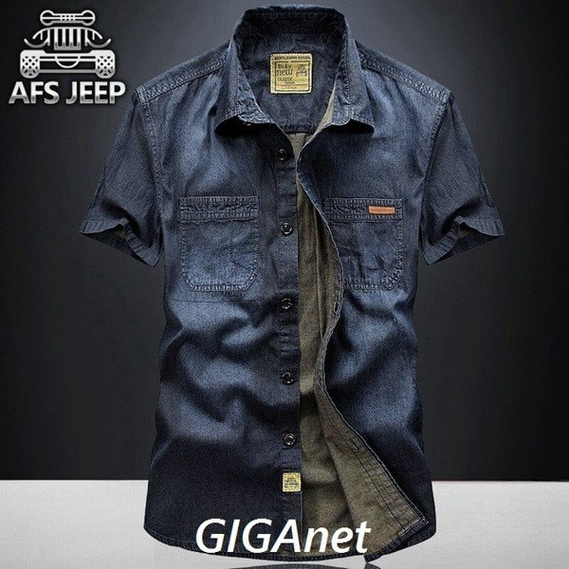 シャツ メンズ デニムシャツ カジュアル トップス 薄て ビジネスシャツ 半袖 ライトアウター ゆったり おしゃれ 無地 大きいサイズ ストレッチ アメカジ 通販 Lineポイント最大0 5 Get Lineショッピング