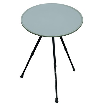 西格傢飾 戶外露營鋁合金伸縮桌腳摺疊圓桌 雙檔高度調節 輕量800g  35.5~56.5 x 37cm  56.5cm  豆沙綠