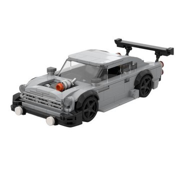 積木佳磚跨境玩具外貿派克峰八格車賽車小顆粒益智蝦皮lazada熱賣