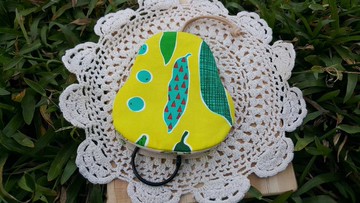 碗豆黃 梨型鑰匙包【K170729】