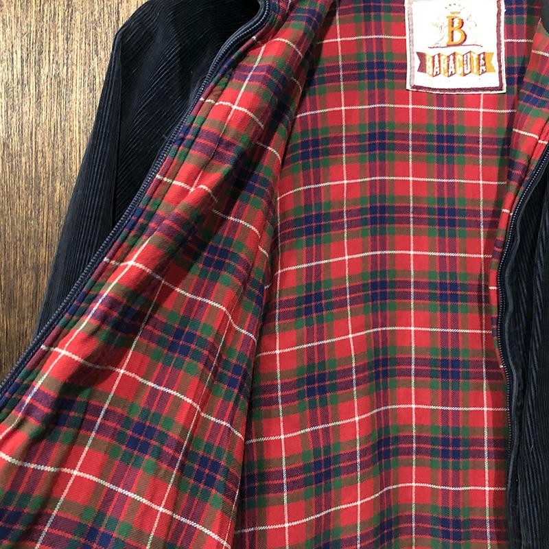 Baracuta G9 Harrington Jacket Corduroy Dark Navy バラクータ