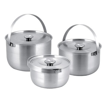 Hi CHEF 掌廚 316手提調理鍋3件組  1組  鍋16cm + 19cm + 22cm  不鏽鋼色