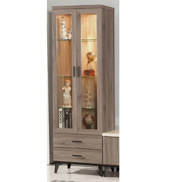 AS DESIGN 雅司家具-帝源2.2尺展示櫃-66.6*40.2*194.5cm