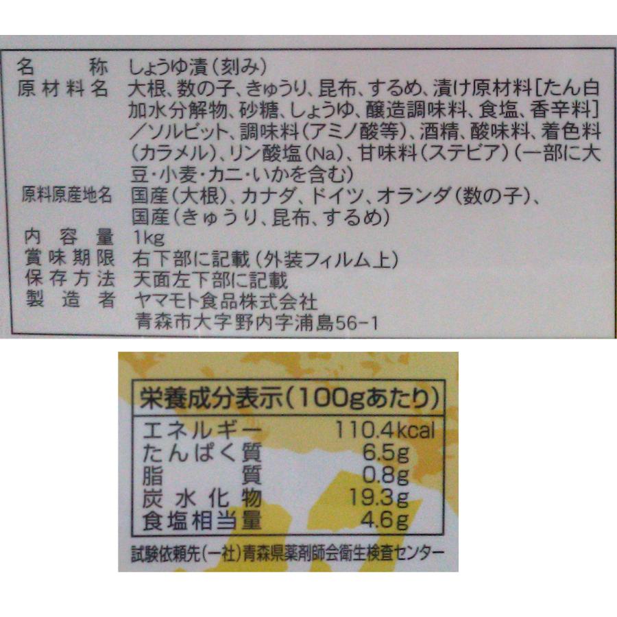 特撰ねぶた漬 1kg ヤマモト食品 ねぶた ギフト 内祝 手土産