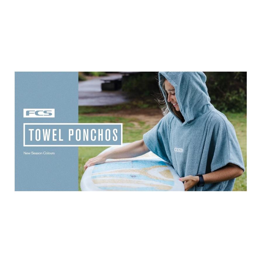 FCS ポンチョ FCS TOWEL PONCHO FCS タオルポンチョ 水着やウエットの ...