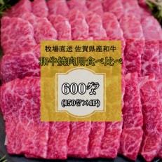 2024年1月発送開始『定期便』佐賀産和牛  和牛焼肉用 600g 全6回