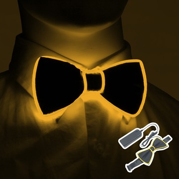 發光蝴蝶結【多色可選】 穿搭配件 蝴蝶結 飾品 男女適用 婚禮 派對 慶生 派對必備 夜店神器 慶生配件 婚禮道具 角色扮演 閃亮