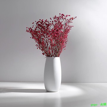 花瓶 花器 陶瓷花瓶 現代白色簡約落地陶瓷干花花瓶水培家居小擺件客廳裝飾工藝品花插