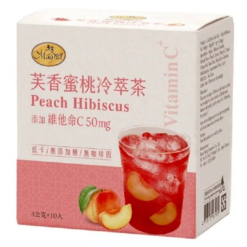 曼寧 芙香蜜桃冷萃茶4公克x10入/盒(可冷泡)