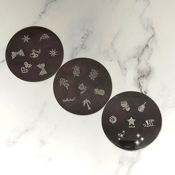 BEnails美甲轉印鋼板 甜心(小圓版)SC007美甲印花板 指甲彩繪DIY