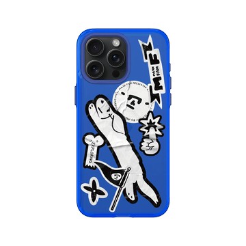 iPhone 15 Pro Max Clear 激光藍 - Abei - Mask Fam貼紙大集合