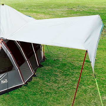 Nuit 努特 天空之城2、3代 專用配件 黑膠延伸側邊布 梯形 遮陽延伸布延伸天幕小天幕 NTG81F  600 x 295cm  白色