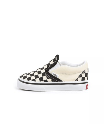 vans td classic slip-on blk & whtchckerboard/wht