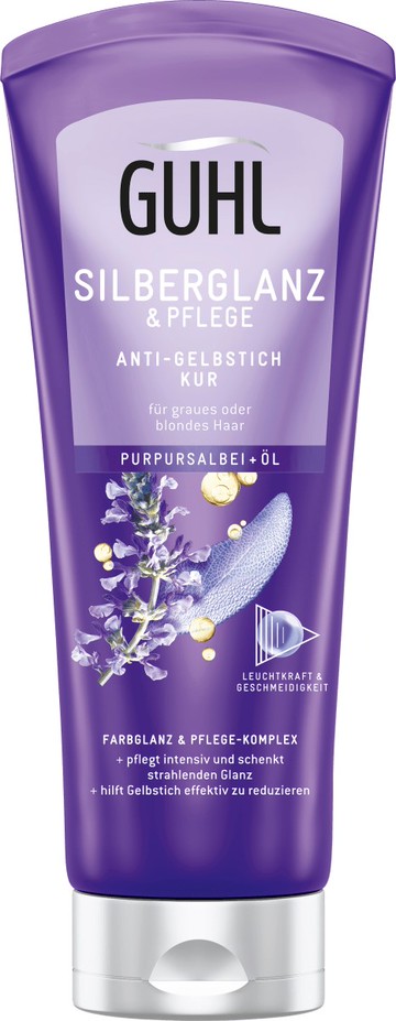 GUHL 精油洗髮精 銀髮光澤護色潤髮乳 200ml (GU025)