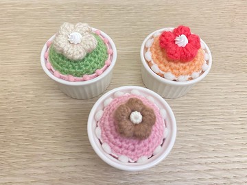 甜點奶酪造型別針 針織手作 /附烤皿