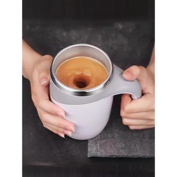 電動攪拌杯充電懶人全自動旋轉咖啡杯不銹鋼創意磁力辦公室水杯子