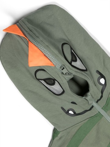 Stella McCartney Kids - Chameleon zip-up hoodie - kids - Sustainable Cotton/Sustainable Cotton/Polyester - 10 - Green