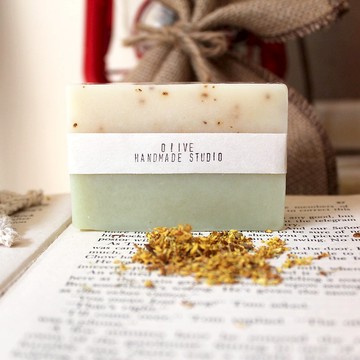 春雨-桂花手工皂/乳油木果/橄欖/花梨木/洗沐