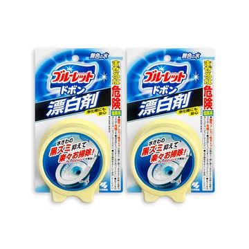 小林製藥 (2盒超值組)日本Bluelet長效約8週馬桶水箱用除臭漂白清潔劑120g錠狀/盒(無色型維持水流清澈)