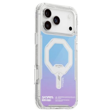 SKINARMA 虹彩漸層磁吸防摔手機殼 附掛環扣  透明色  iPhone 17 Pro Max