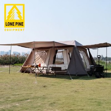 澳洲LONEPINE 自動快速搭建 御幄屋脊自動帳篷 兩室一廳 大全配