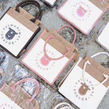 FORUOR X Taiwanimal 灣A麻吉_麻吉來野餐亞麻保溫袋