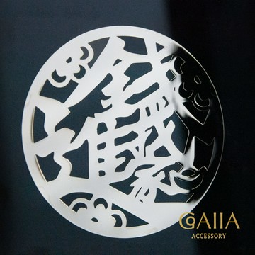 招財。錢進我家金屬貼