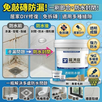 【隔日到貨 全網最低價！】🔥一刷止漏 透明防水漆 防水透明漆 屋頂防水膠 浴室防水膠 透明防水膠 瓷磚外牆廁所 防水塗料
