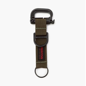 BRIEFING USA 鑰匙圈-軍綠色