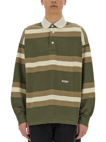 autry striped polo.
