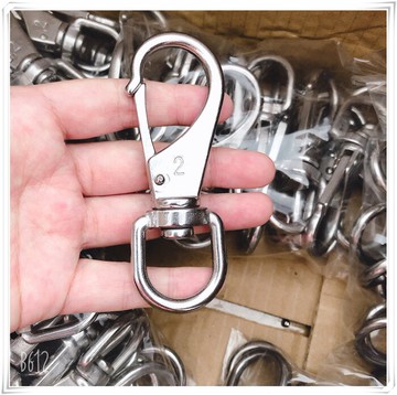 濱州騰達 304不銹鋼萬向鉤旋轉鉤狗鏈扣彈簧扣 2# 店主推薦