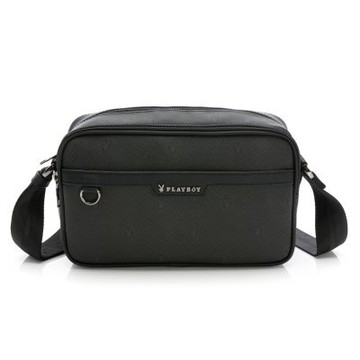 PLAYBOY - 雙層式斜背包 Defense系列 - 黑色