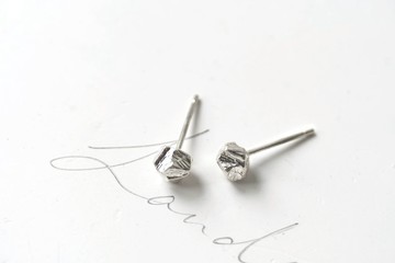 迷你小石子耳環 Mini Stone Earring 風景系列 925純銀