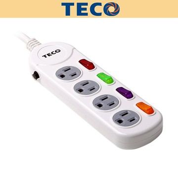 【TECO東元】6尺四開四插轉接電源線組XYFWL24R6