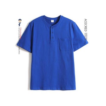 中年爸爸夏裝純棉短袖T恤男中老年人夏季寬松男裝上衣老人爺爺裝