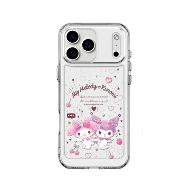 APBS 三麗鷗 iPhone 18/17/16/15/14/13/12系列 防震雙料水晶彩鑽手機殼-歡樂美樂蒂