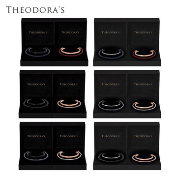【THEODORA'S】情侶手環/手鍊-相遇線索C型雙圈手環 情侶對飾【希奧朵拉】