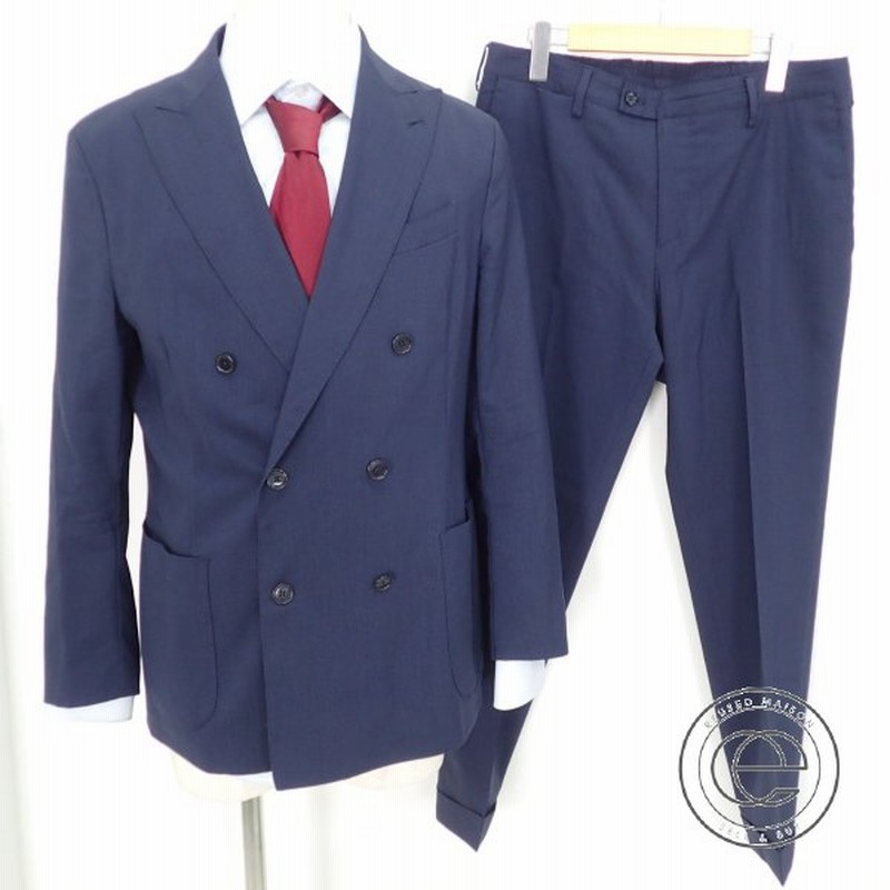 Lardiniラルディーニ Jm051aq Easy Wear ストラスブルゴ別注 ダブルブレストパッカブルスーツ 50 7reg ネイビー メンズ 通販 Lineポイント最大0 5 Get Lineショッピング