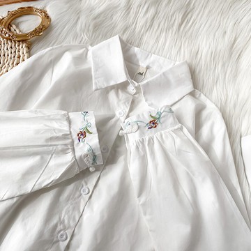 白襯衫女年新款秋裝上衣設計感小眾chic早秋韓系長袖港味襯衣