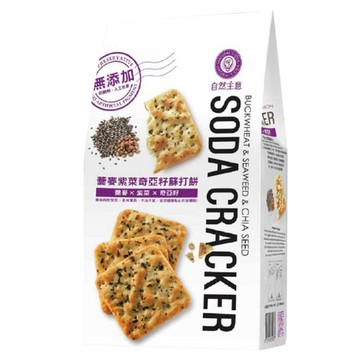 自然主意蕎麥紫菜奇亞籽蘇打餅-180g