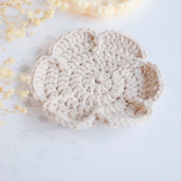 花型杯墊丨晶礦墊丨鉤針編織質感礦墊丨杯墊丨小物墊丨小墊子